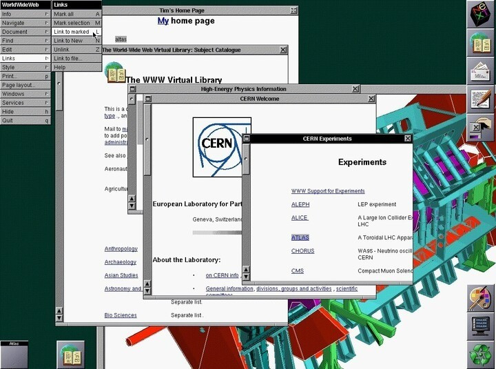 Ảnh chụp màn hình màu đầu tiên của trình duyệt WorldWideWeb. (Nguồn: w3) 4-2765.jpg