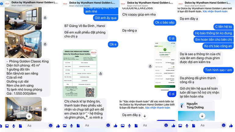 Loạt tin nhắn đặt phòng qua Facebook khiến người dân "mất tiền oan". Loạt tin nhắn đặt phòng qua Facebook khiến người dân "mất tiền oan".