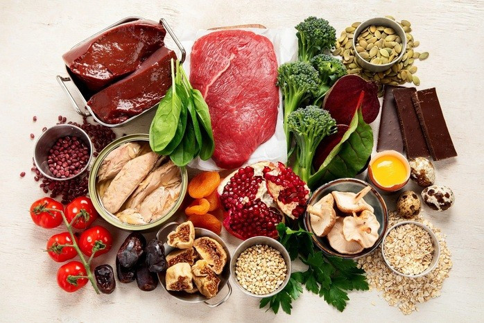 Một số thực phẩm giàu sắt, có thể hỗ trợ bạn chống lại cảm cúm. Ảnh minh họa: NEWS MEDICAL