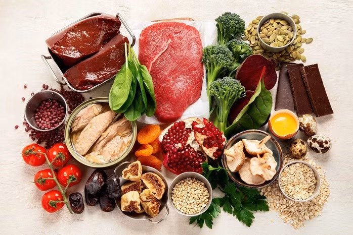 Một số thực phẩm giàu sắt, có thể hỗ trợ bạn chống lại cảm cúm. Ảnh minh họa: NEWS MEDICAL