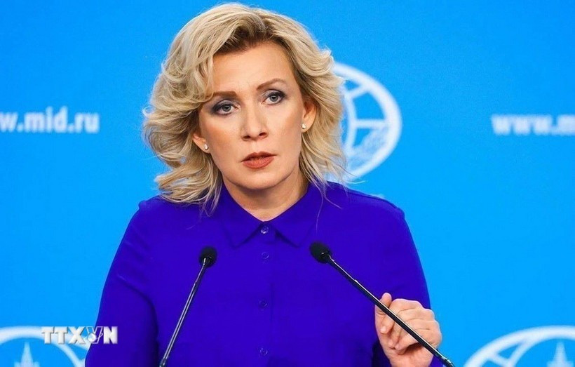 Người phát ngôn Bộ Ngoại giao Nga Maria Zakharova. Ảnh: TASS/TTXVN doi-thoai-song-phuong.jpg