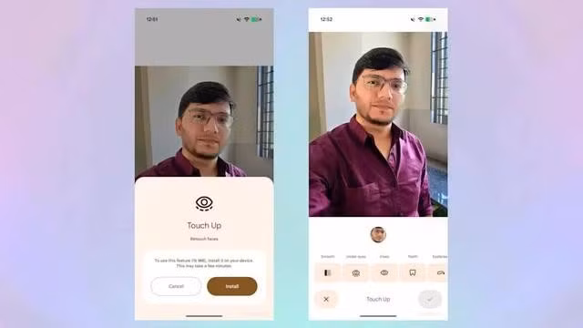 Công cụ chỉnh sửa khuôn mặt đang được triển khai dần cho người dùng Google Photos trên Android. Ảnh: ANDROID AUTHORITY