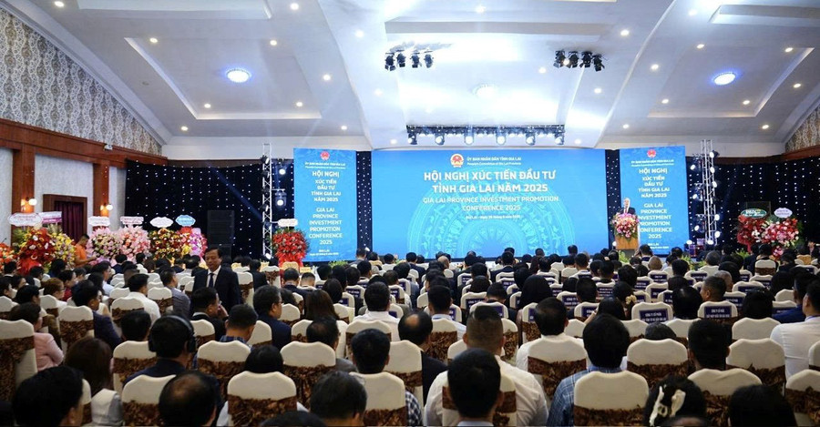 Hơn 400 DN, nhà đầu tư đã tham dự Hội nghị Xúc tiến đầu tư Gia Lai năm 2025. Ảnh: TTXTĐT doanh-nghiep-dau-tu.jpg