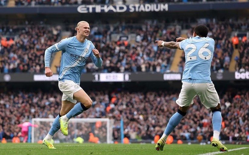 Haaland thăng hoa giúp Man City thắng ba trận liên tiếp ở Premier League. Nguồn: Getty Images haaland-chien-thang.jpg