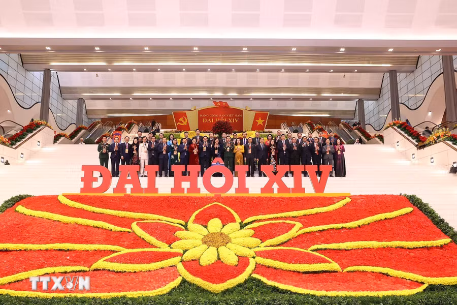 Các đại biểu dự ngày làm việc thứ tư Đại hội XIV của Đảng, sáng 22/1. Ảnh: TTXVN