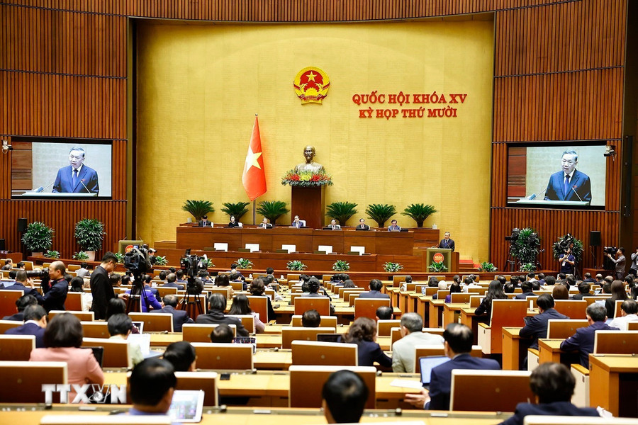 Tổng Bí thư Tô Lâm phát biểu. Ảnh: Doãn Tấn/TTXVN