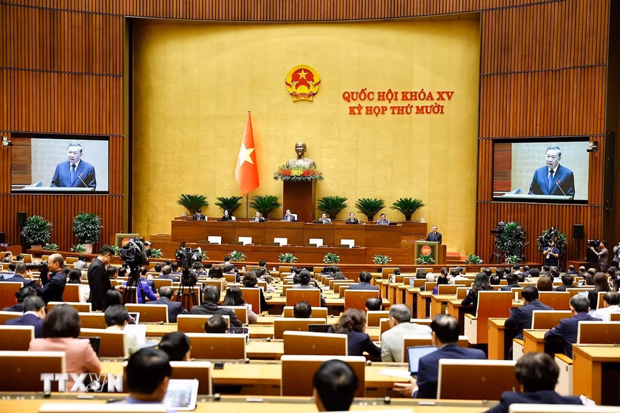 Tổng Bí thư Tô Lâm phát biểu. Ảnh: Doãn Tấn/TTXVN