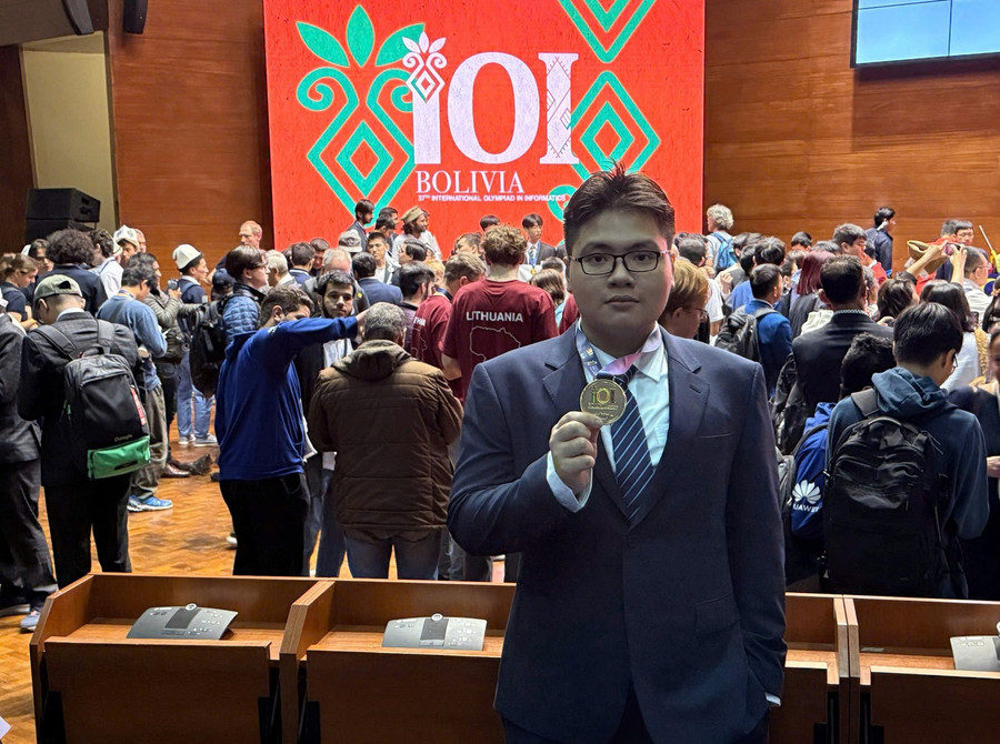 Lê Kiến Thành giành Huy chương vàng tại kỳ thi Olympic Tin học Quốc tế (IOI) 2025. Ảnh: NVCC 2-5173.jpg