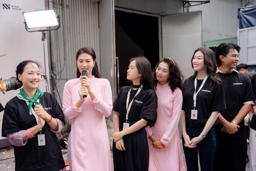 Đoàn Thiên Ân chia sẻ về vai diễn nữ chính mới. (Ảnh: CTV/Vietnam+) doan-thien-an.jpg