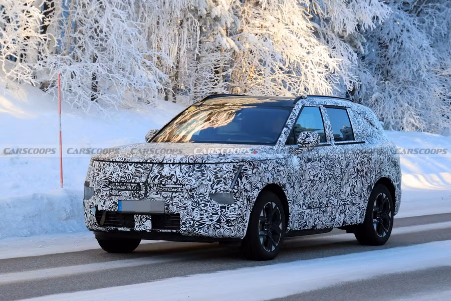 Nguyên mẫu Hyundai Tucson thế hệ mới trên đường thử. Ảnh: Carscoops