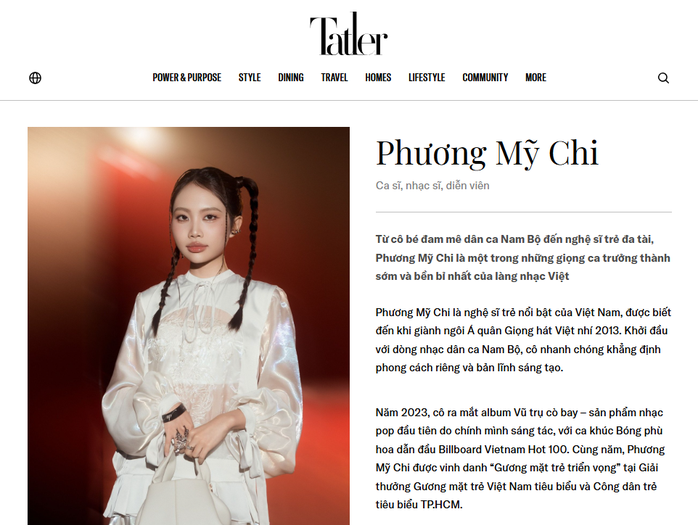 Phương Mỹ Chi được đề cử