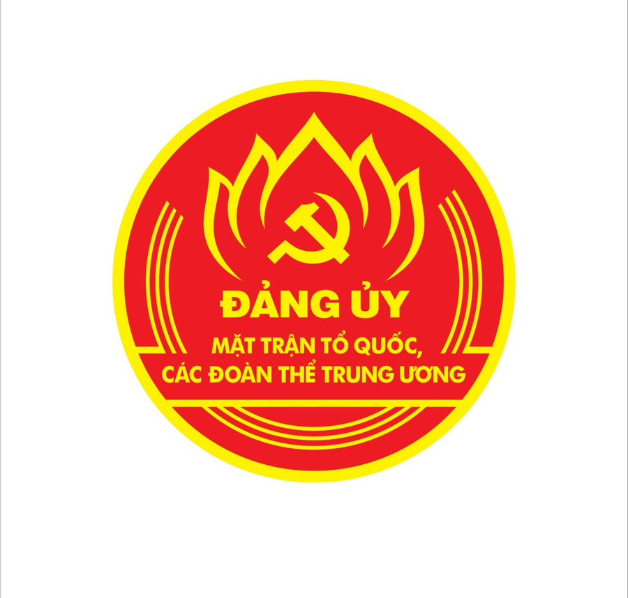 Logo Đảng ủy MTTQ, các đoàn thể Trung ương. Ảnh: BTC cung cấp. Logo Đảng ủy MTTQ, các đoàn thể Trung ương. Ảnh: BTC cung cấp.