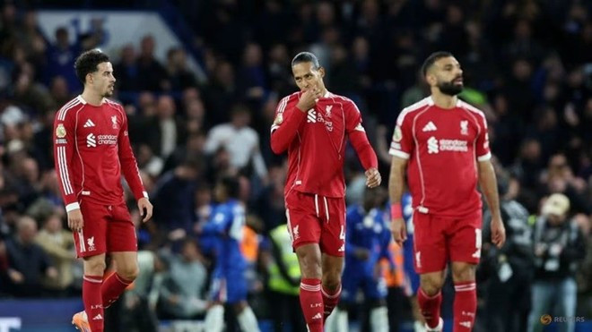 Liverpool thua trận thứ 3 liên tiếp. (Nguồn: CNA) Liverpool thua trận thứ 3 liên tiếp. (Nguồn: CNA)