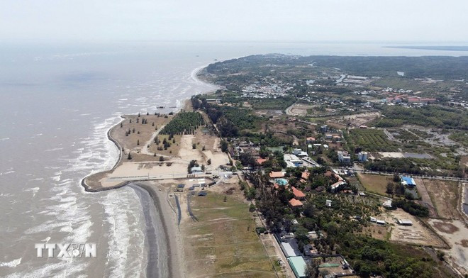 Dự án Khu đô thị lấn biển Cần Giờ có quy mô 2.870ha, tọa lạc tại cửa biển xã Long Hòa và thị trấn Cần Thạnh (huyện Cần Giờ, Thành phố Hồ Chí Minh). (Ảnh: Tiến Lực/TTXVN) Dự án Khu đô thị lấn biển Cần Giờ có quy mô 2.870ha, tọa lạc tại cửa biển xã Long Hòa và thị trấn Cần Thạnh (huyện Cần Giờ, Thành phố Hồ Chí Minh). (Ảnh: Tiến Lực/TTXVN)