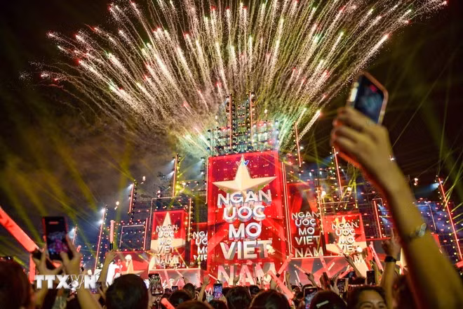 Chương trình đại nhạc hội “V Fest-Vietnam Today”. (Ảnh: Dương Giang/TTXVN)