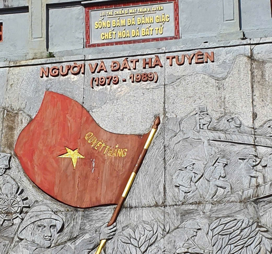 Lời thề sắt son của những người lính mặt trận Vị Xuyên. Ảnh: N.T. Lời thề sắt son của những người lính mặt trận Vị Xuyên. Ảnh: N.T.