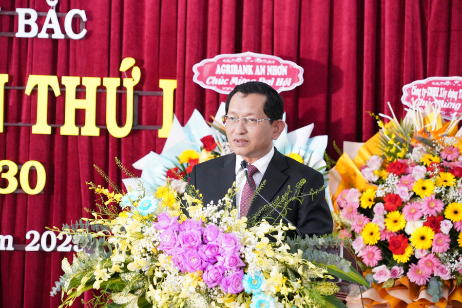 Đồng chí Mai Việt Trung phát biểu chỉ đạo Đại hội. Ảnh: N.H a3.jpg
