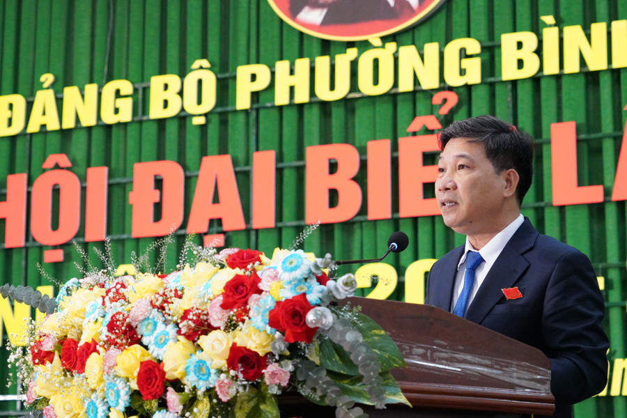 Đồng chí Đào Xuân Huy được chỉ định giữ chức Bí thư Đảng ủy phường Bình Định. Ảnh: N.H a6.jpg