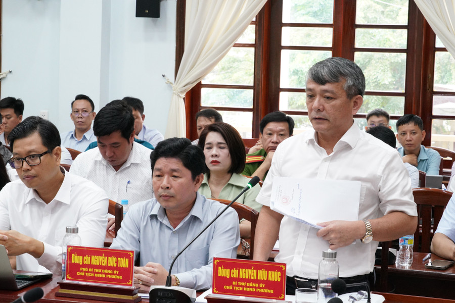 Bí thư Đảng ủy phường Quy Nhơn Nguyễn Hữu Khúc nêu đề xuất, kiến nghị nhằm đẩy mạnh phát triển kinh tế đô thị, du lịch trong giai đoạn tới. Ảnh: N.H a3bi-thu-dang-uy-phuong-quy-nhon-nguyen-huu-khuc-neu-nhung-de-xuat-kien-nghi-de-day-manh-phat-trien-kinh-te-do-thi-du-lich-trong-giai-doan-toi-anh-nh.jpg