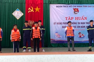 Kông Chro tập huấn phòng-chống tai nạn thương tích, đuối nước cho thiếu nhi