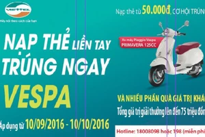 Viettel Gia Lai-"Nạp thẻ liền tay, trúng ngay Vespa"