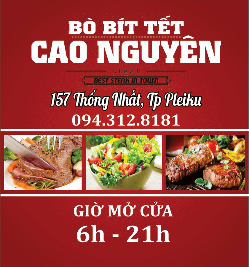 Bò bít tết Cao Nguyên