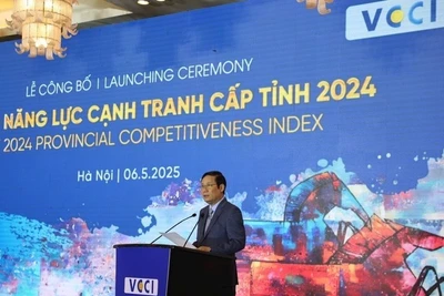 Lễ công bố Chỉ số năng lực cạnh tranh cấp tỉnh (PCI) năm 2024. Ảnh: Internet