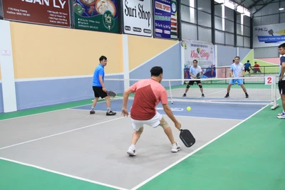 18 cặp vận động viên tham gia Giải Pickleball mở rộng lực lượng Cảnh sát cơ động 
