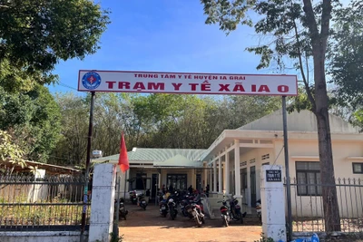 Trạm Y tế xã Ia O (huyện Ia Grai) dần trở thành điểm tựa y tế cho bà con vùng biên giới. Ảnh Hoàng Hoài