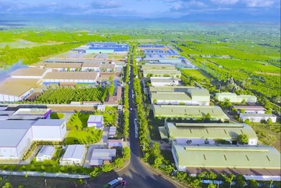 Một góc Khu Công nghiệp Trà Đa mở rộng (TP. Pleiku). Ảnh: Hà Duy