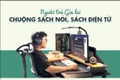Em Bùi Phương Vy (học sinh lớp 8B, Trường THCS Lê Hồng Phong) hào hứng đọc sách tại thư viện Nhím Xanh. Ảnh: Lạc Hà
