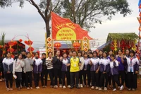 Sắc xuân lan tỏa từ hội trại Trường THCS Trần Hưng Đạo