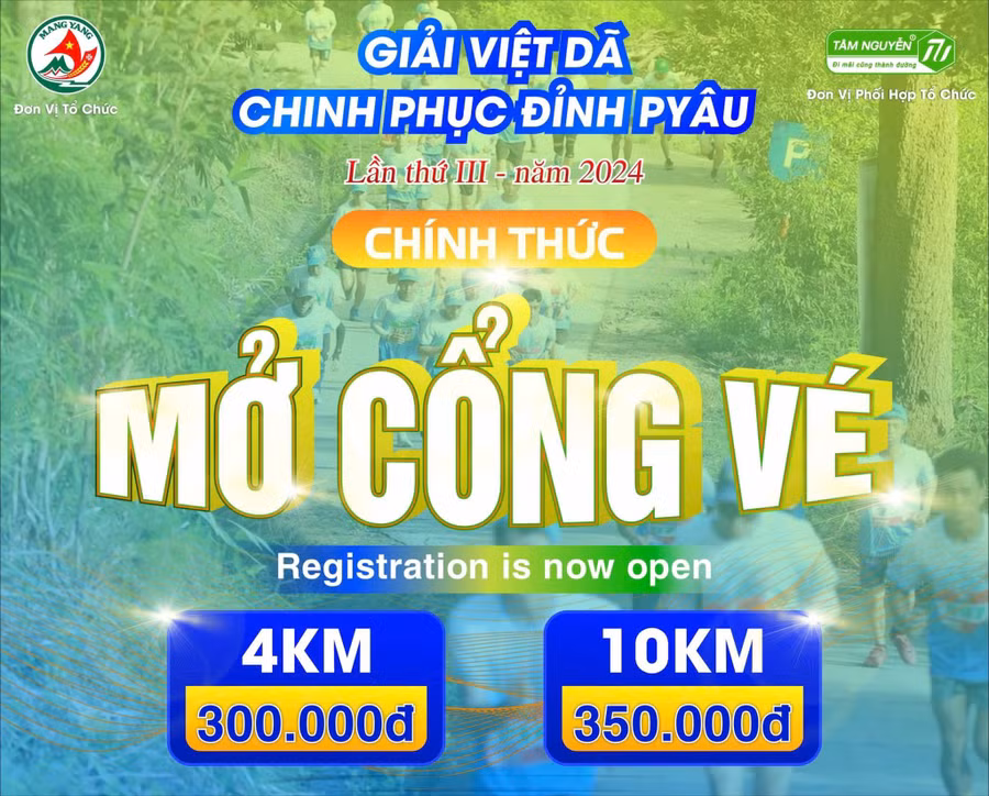 Các runner sẽ đăng ký chạy ở 2 cự ly 4 km và 10 km. Ảnh: Ban tổ chức