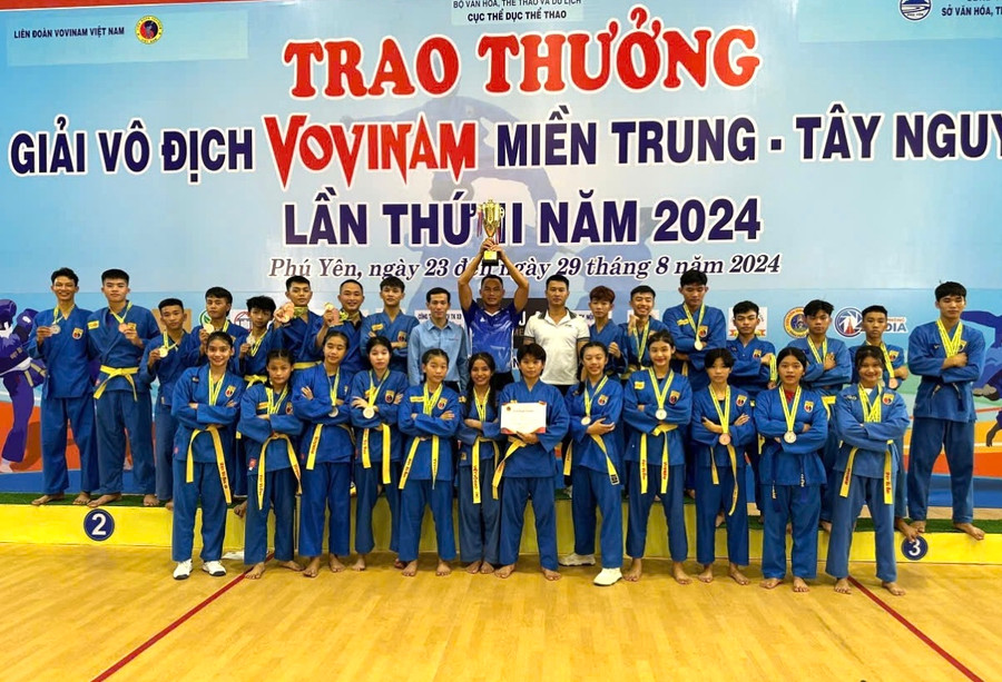 Đoàn Gia Lai đã giành được 37 huy chương ở giải đấu năm nay. Ảnh: Quang Trung