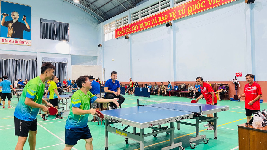 Các tay vợt sẽ tranh tài ở 7 nội dung. Ảnh: Văn Ngọc Các tay vợt sẽ tranh tài ở 7 nội dung. Ảnh: Văn Ngọc