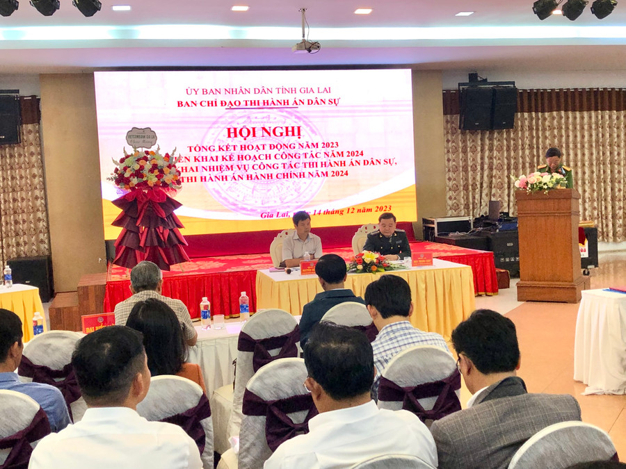 Quang cảnh tổng kết hoạt động năm 2023, triển khai kế hoạch công tác năm 2024.. Ảnh: Lê Nam