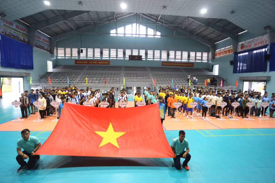 Hội thi quy tụ hơn 500 VĐV tham gia. Ảnh: Văn Ngọc