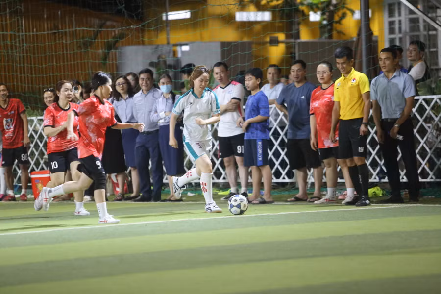 Hơn 600 vận động viên tranh tài ở Hội thao năm nay. Ảnh: Văn Ngọc