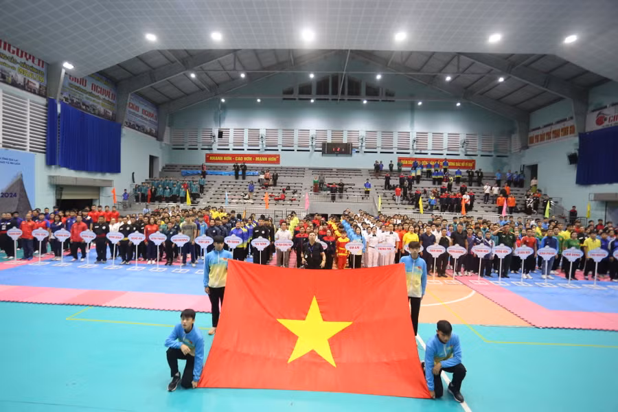 Giải năm nay quy tụ 650 VĐV của 32 đoàn tham gia. Ảnh: Văn Ngọc