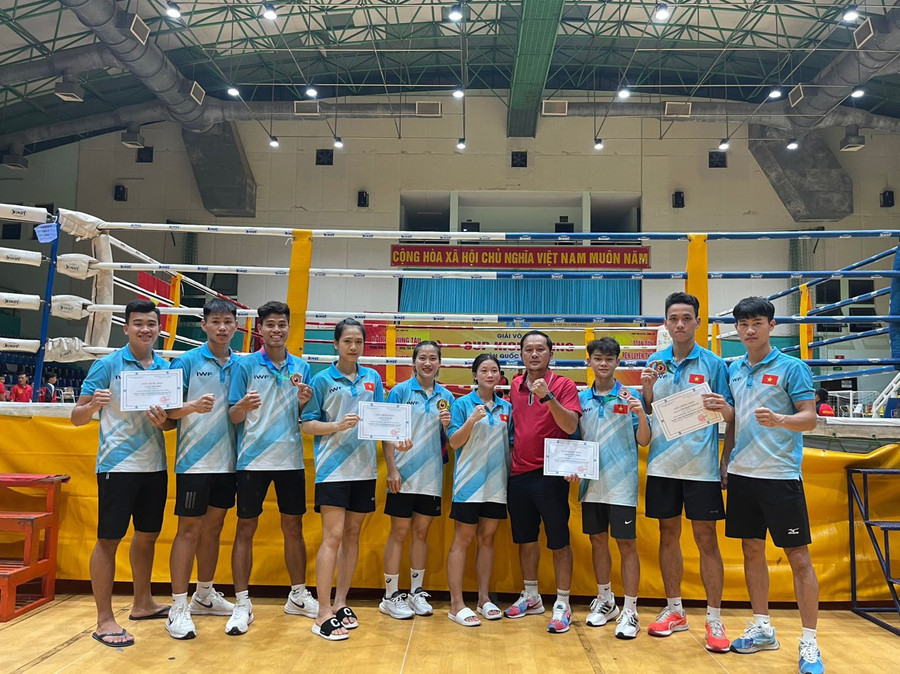 Các VĐV Gia Lai đã giành 1 huy chương vàng và 3 huy chương đồng ở giải lần này. Ảnh: Huy Hoàng Các VĐV Gia Lai đã giành 1 huy chương vàng và 3 huy chương đồng ở giải lần này. Ảnh: Huy Hoàng