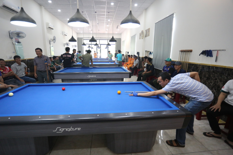 Giải đấu đã quy tụ đông đảo các cơ thủ tại huyện Krông Pa. Ảnh: Văn Ngọc