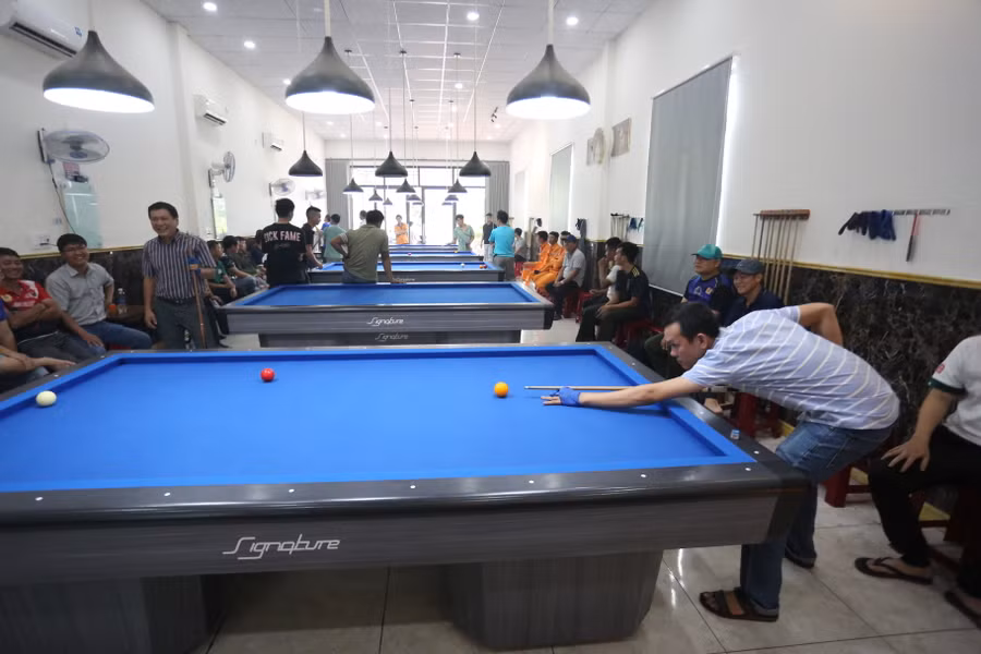 Giải đấu đã quy tụ đông đảo các cơ thủ tại huyện Krông Pa. Ảnh: Văn Ngọc