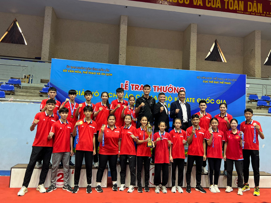 Các VĐV Gia Lai đã giành 12 tấm huy chương ở giải đấu lần này. Ảnh: Công Tuấn