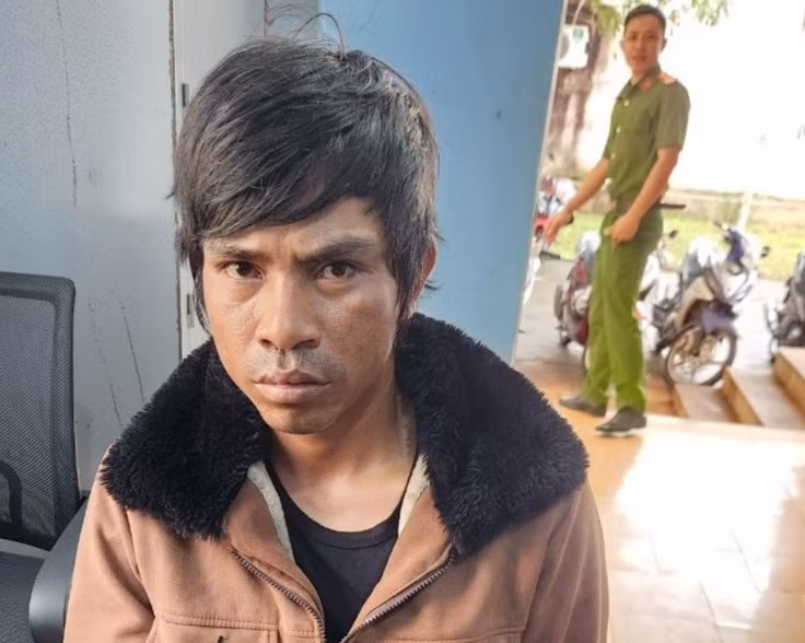 Đối tượng Yin bị tạm giữ hình sự về hành vi cố ý gây thương tích. Ảnh: Công an Đak Đoa