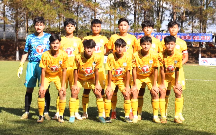 Các cầu thủ U17 HAGL đã bị loại ngay từ vòng bảng. Ảnh: Văn Ngọc