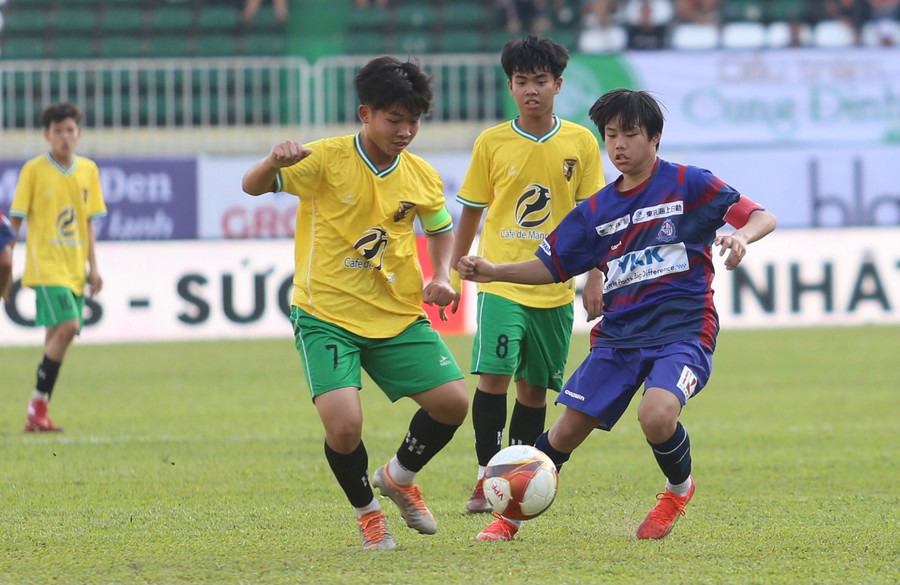 U13 Kon Tum và U13 Kataller Toyama đã hòa nhau không bàn thắng. Ảnh: Văn Ngọc U13 Kon Tum và U13 Kataller Toyama đã hòa nhau không bàn thắng. Ảnh: Văn Ngọc