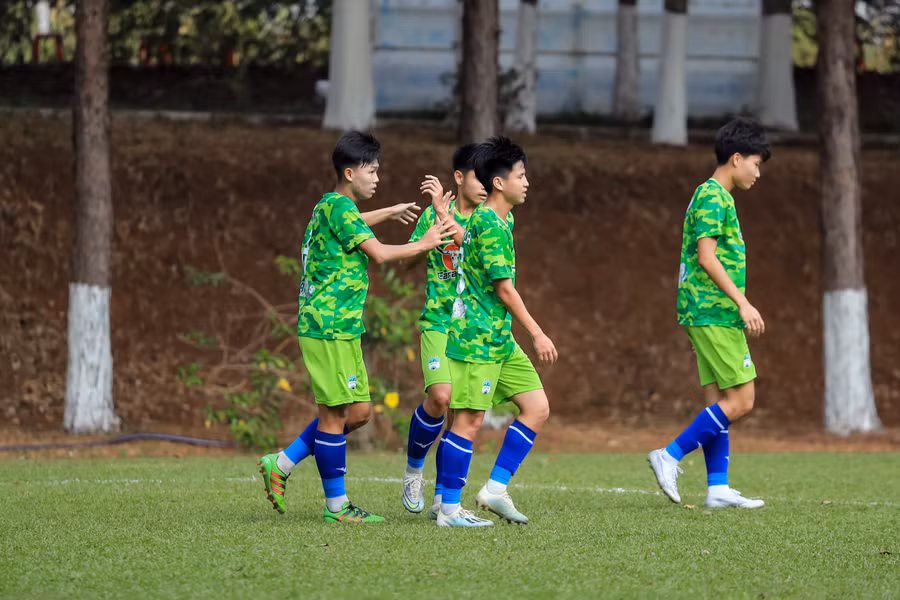 U19 HAGL đã có 2 bàn thắng dẫn trước từ khá sớm. Ảnh: Quốc Việt