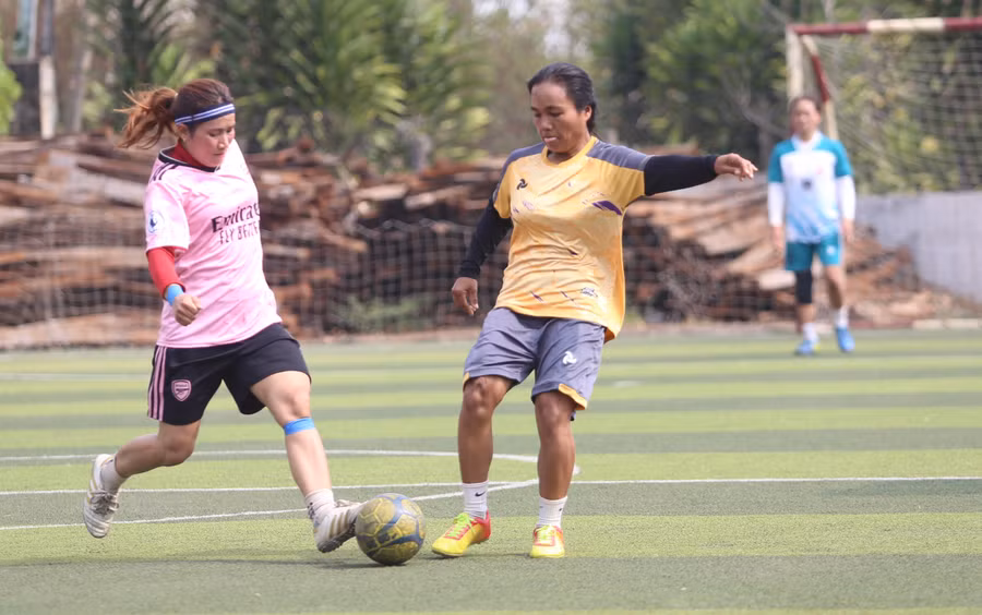 Các trận đấu đã diễn ra với chất lượng chuyên môn tương đối cao. Ảnh: Văn Ngọc