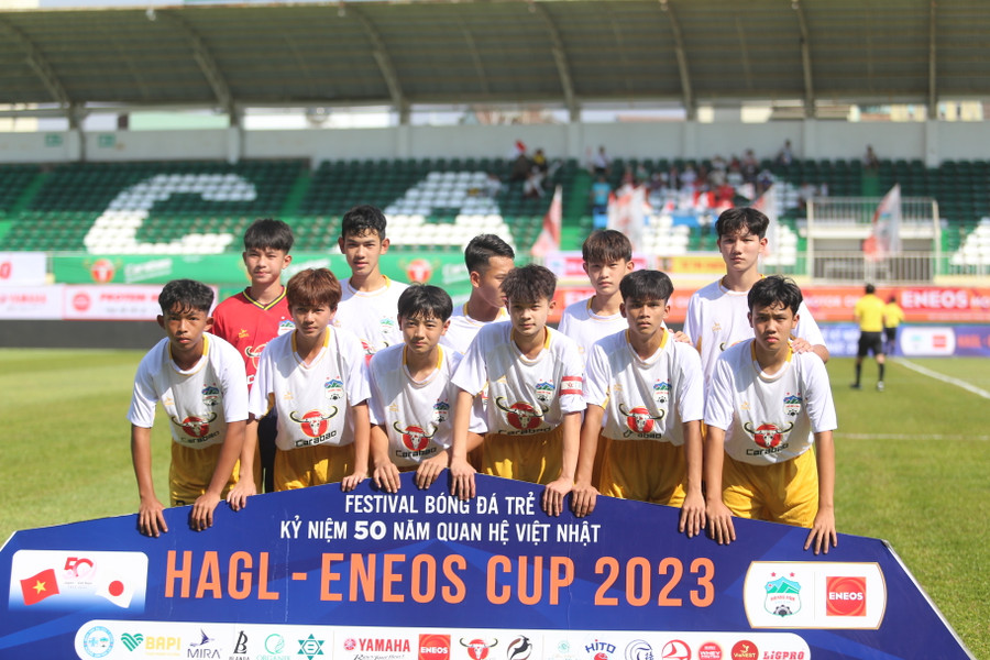 Các cầu thủ U13 HAGL đã được cọ xát với các đối thủ mạnh. Ảnh: Văn Ngọc Các cầu thủ U13 HAGL đã được cọ xát với các đối thủ mạnh. Ảnh: Văn Ngọc