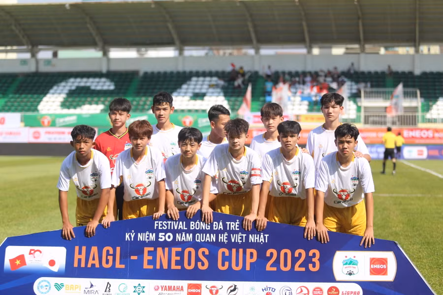 Các cầu thủ U13 HAGL đã được cọ xát với các đối thủ mạnh. Ảnh: Văn Ngọc